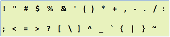 Common Keyboard Symbols